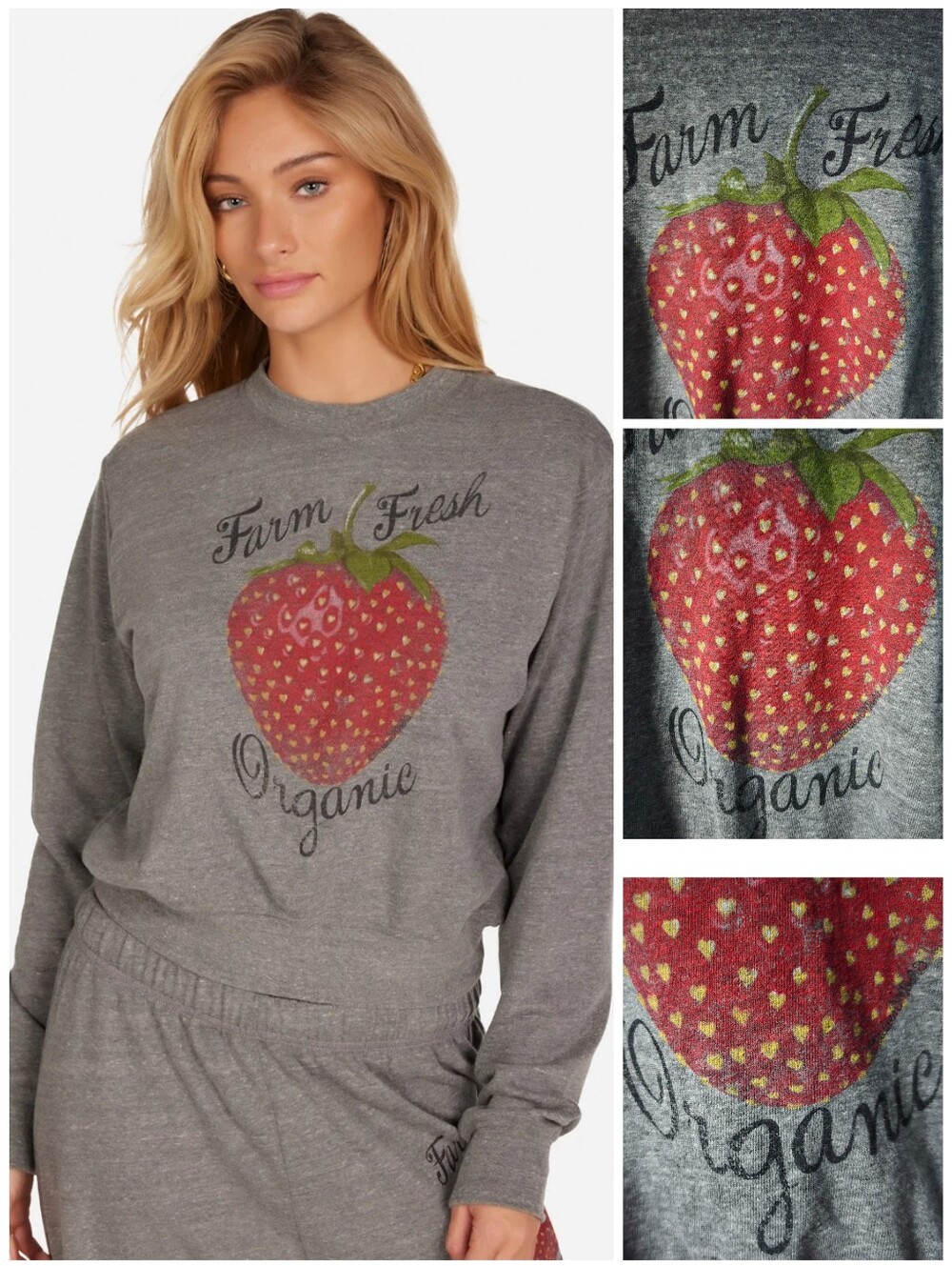 Lauren Moshi Organic Strawberry Spalding sweatshirt